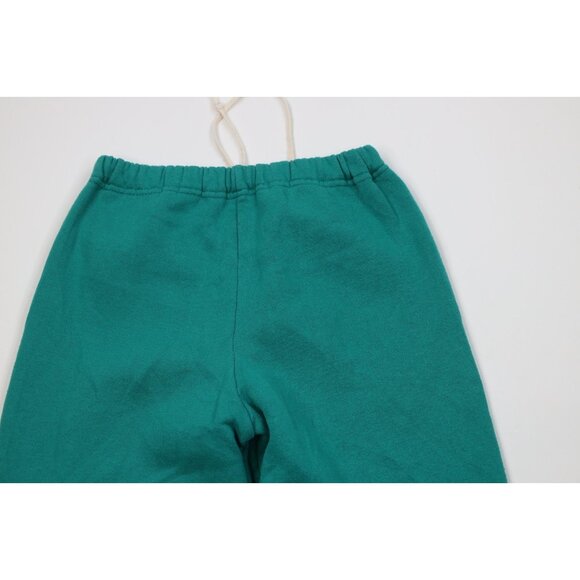 Vtg 80s 90s Russell Athletic Mens Medium Faded Blank Sweatpants Joggers Teal USA - Picture 10 of 13